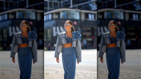 We're All Wearing Denim Bralettes Now Thanks To Prada